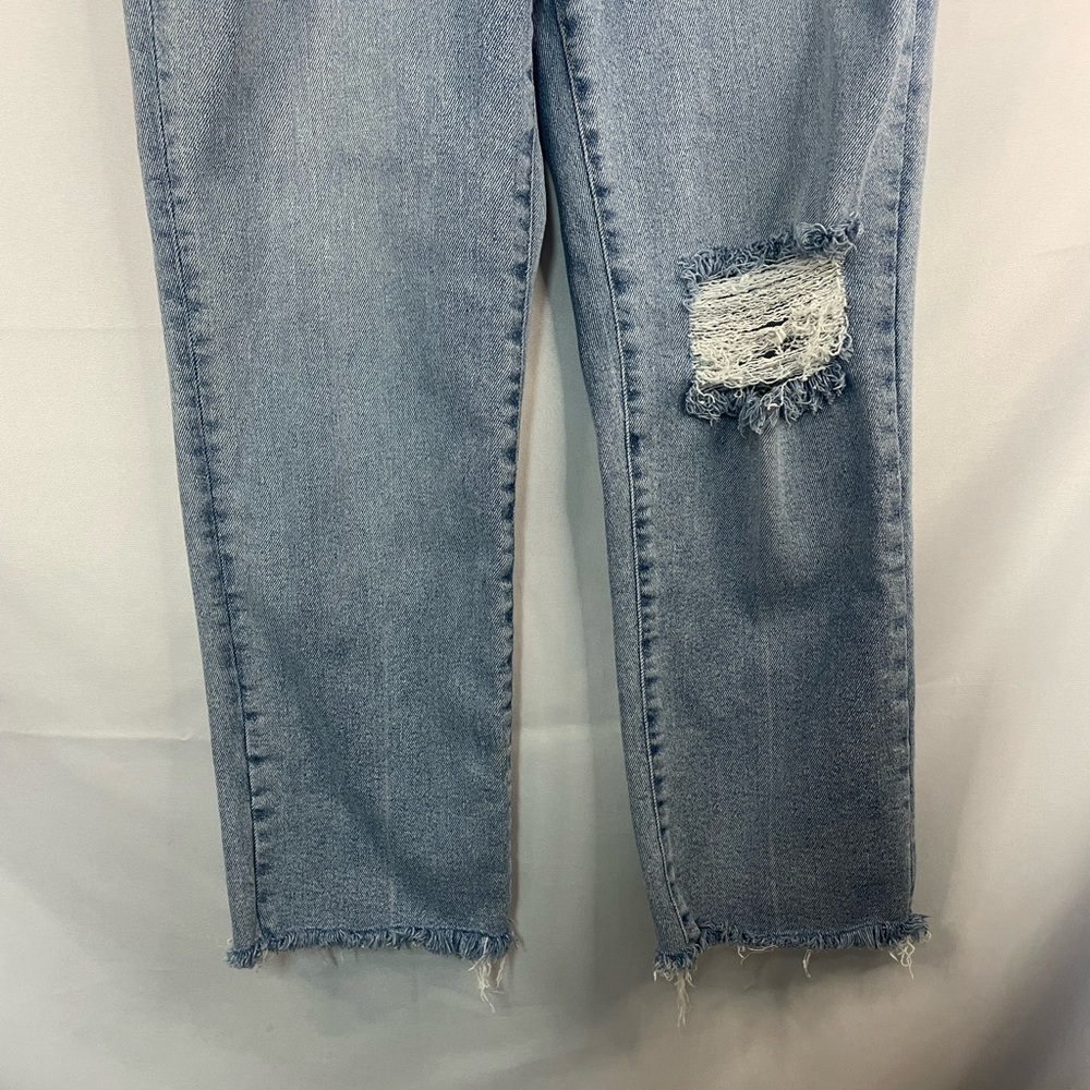 Kenzie’s Vintage High Rise Slim Jeans With Frayed Hems And Distressing. — image 4 of 5